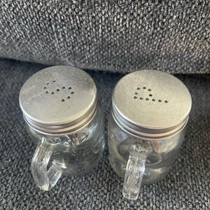 Glass Mason Jar Salt and Pepper Shakers